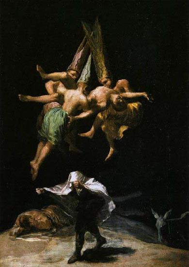 Francisco de goya y Lucientes Witches in the Air oil painting picture